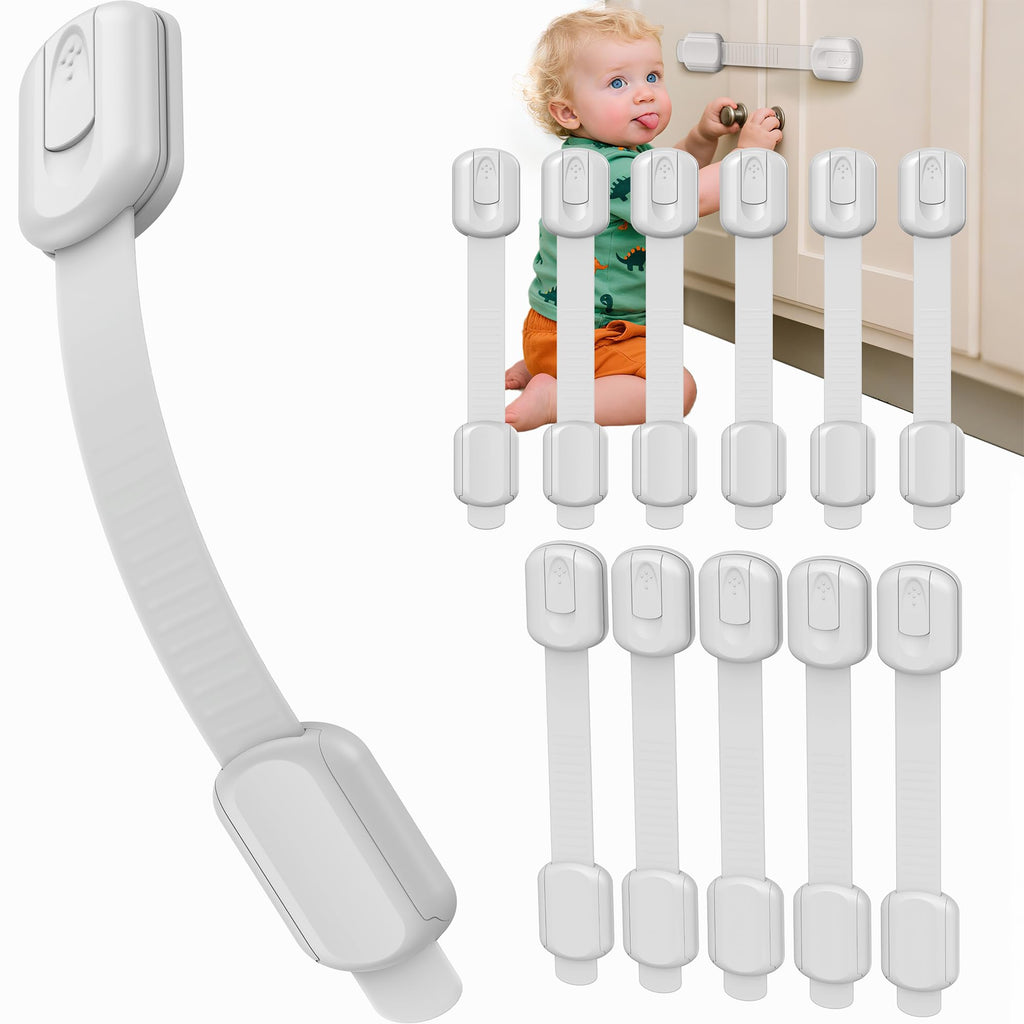 Adhesive Baby Safety Locks for Cabinets & Drawers