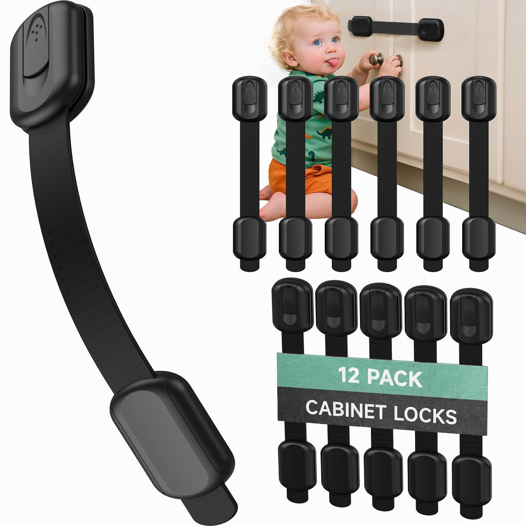 Adhesive Baby Safety Locks for Cabinets & Drawers