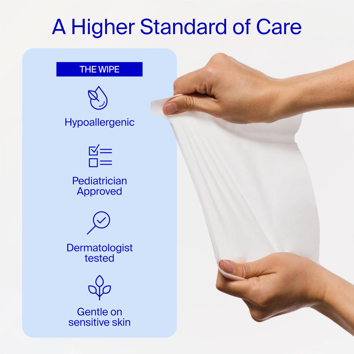 Sensitive Skin Baby Wipes, 99% Water, Unscented & Hypoallergenic