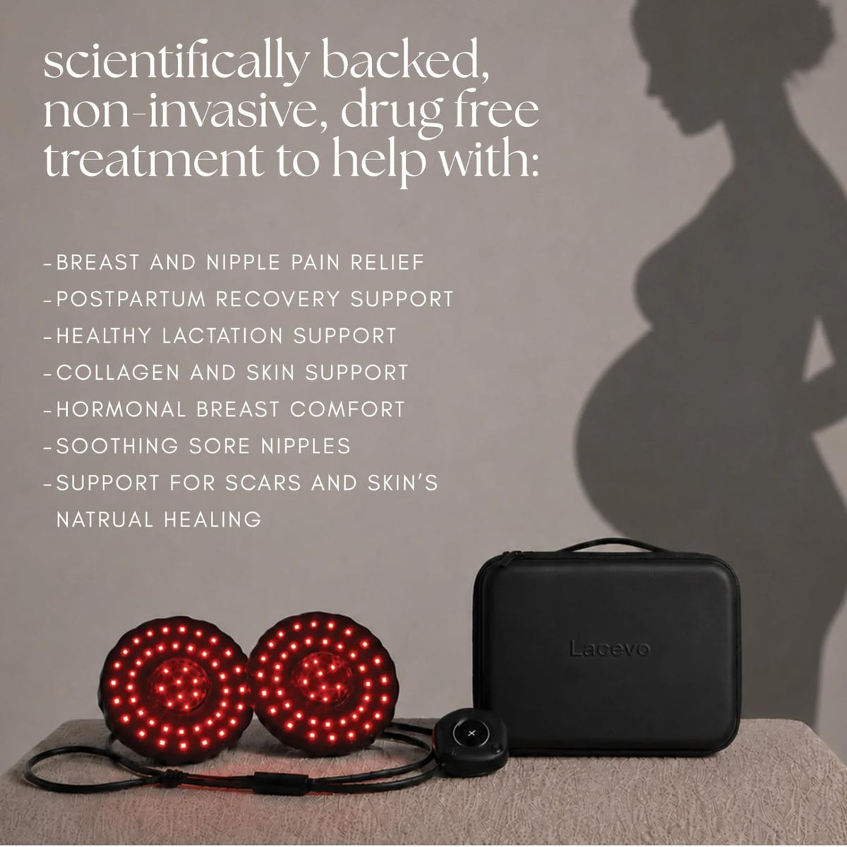 LACEVO - Empower Red and Near Infrared Light Therapy Breast Care Set