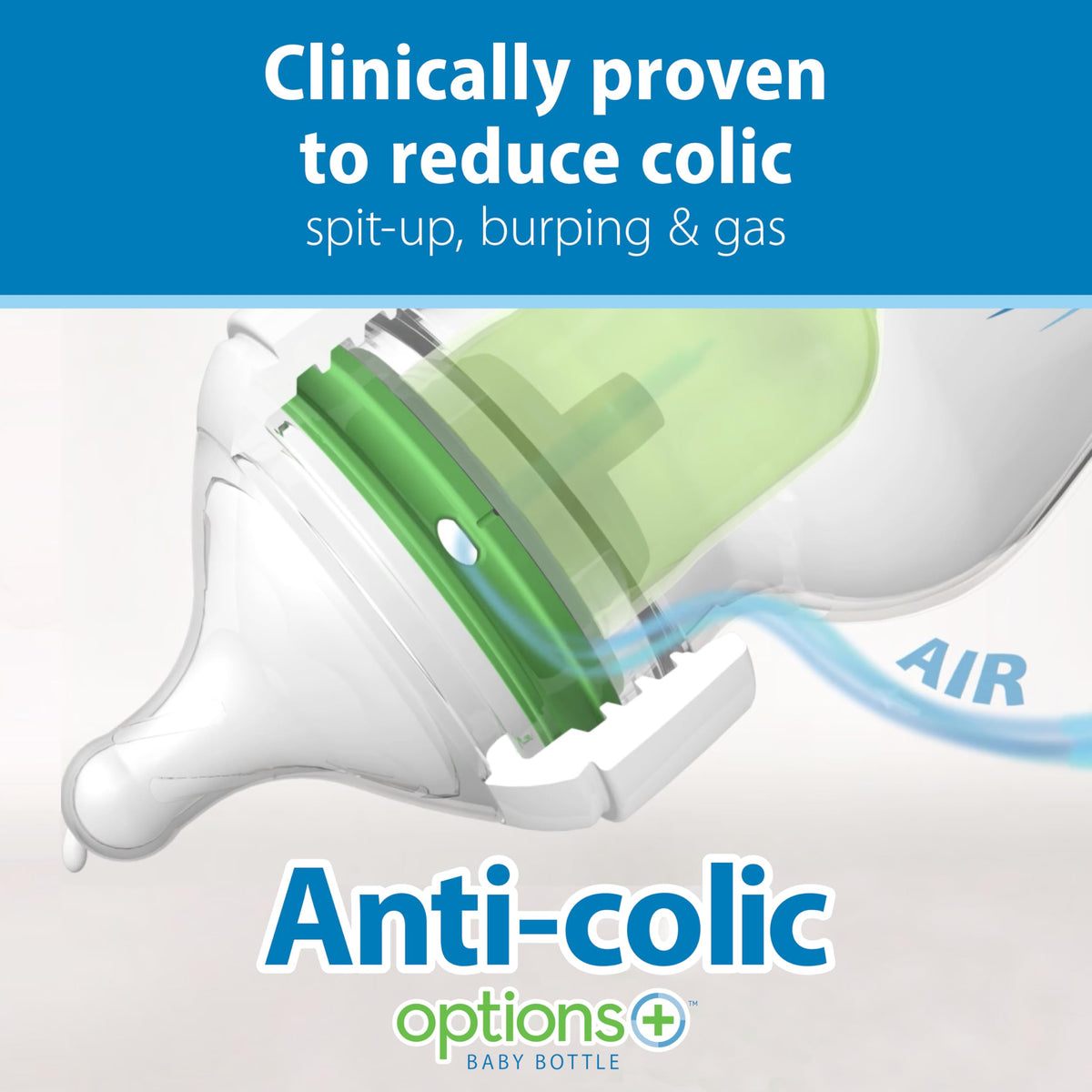 Dr. Brown's Natural Flow Anti-Colic Options+ Wide-Neck Baby Bottles