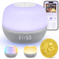 Mewaii White Noise Sound Machine Baby, 34 Sounds, Sunrise Alarm Clock