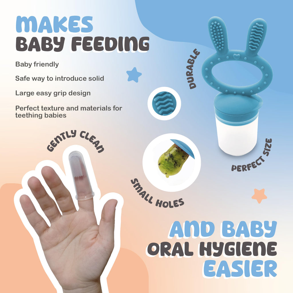 Silicone Baby Feeding Set for First Foods & Baby-Led Weaning