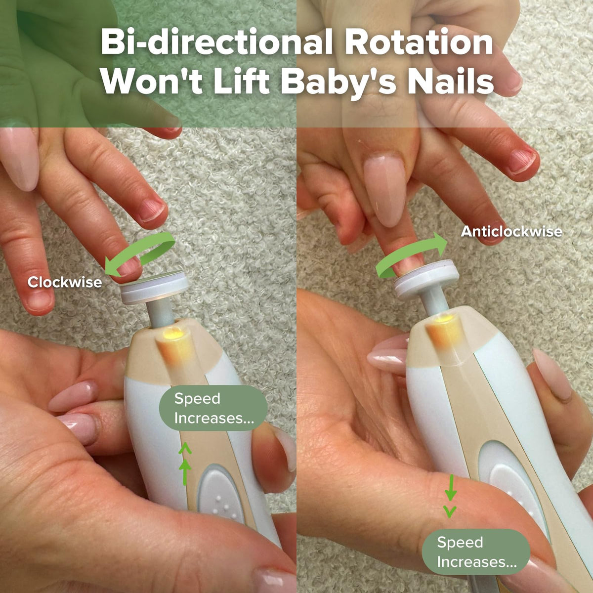 Baby Electric Nail File & Wearable Breast Pump Set