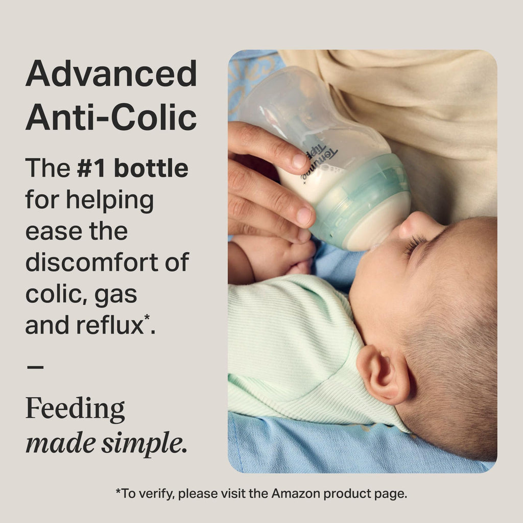 Advanced Anti-Colic Baby Bottles, 9 oz, BPA-Free, Slow Flow, 0+ Months