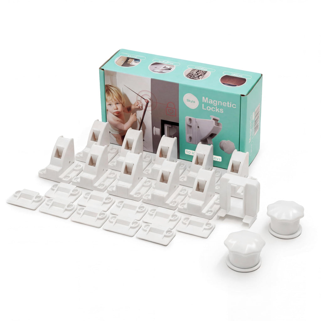 Skyla Homes Magnetic Cabinet Locks for Baby Proofing