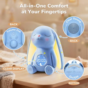 Baby White Noise Sound Machine & Night Light with Cry Detection