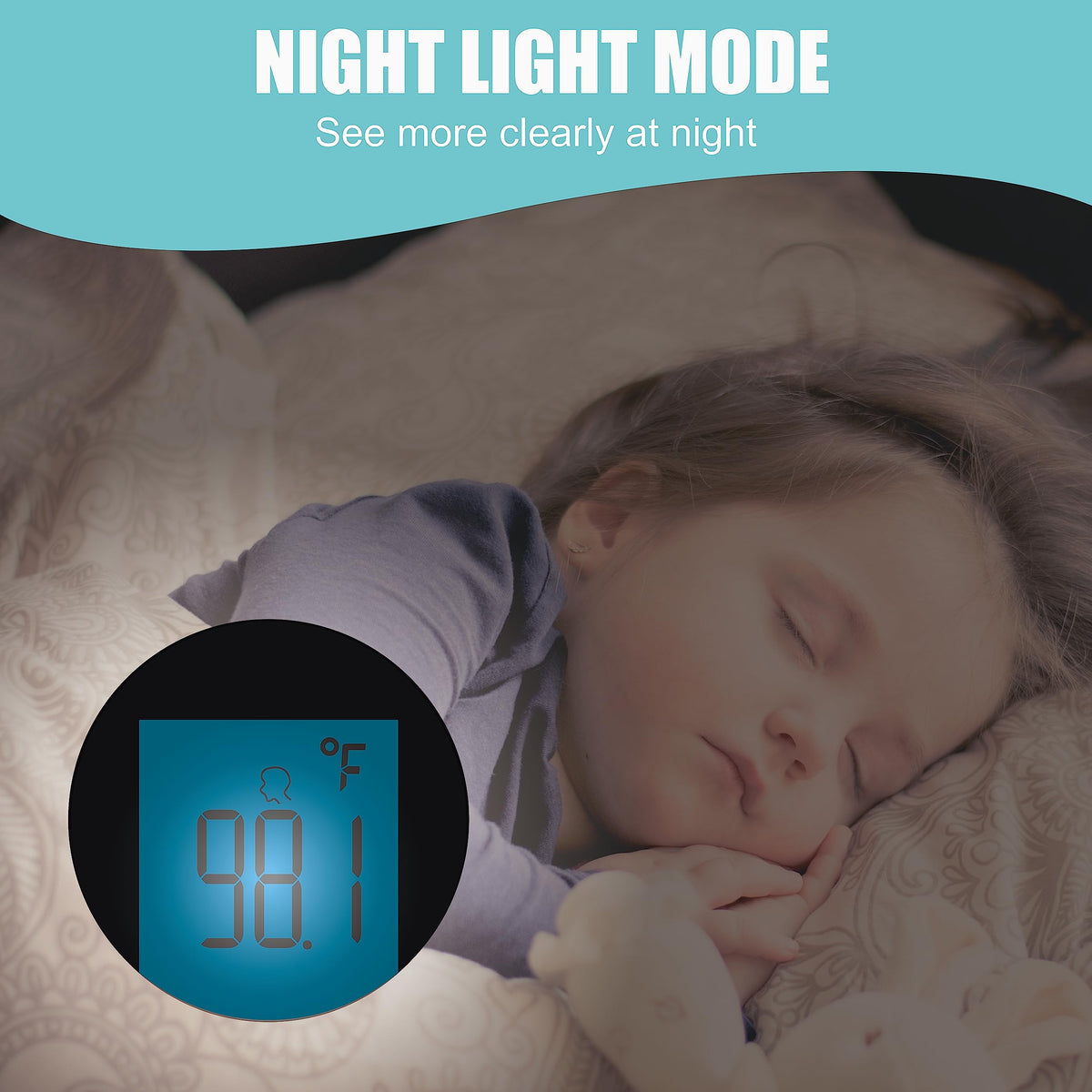 Non-Contact Digital Forehead Thermometer for Kids & Adults