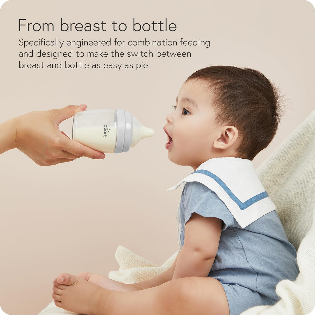 Hybrid Baby Bottle Feeding Set with Anti-Colic Nipples & Sippy Cup Kit