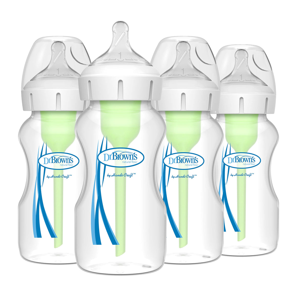 Dr. Brown's Natural Flow Anti-Colic Options+ Wide-Neck Baby Bottles