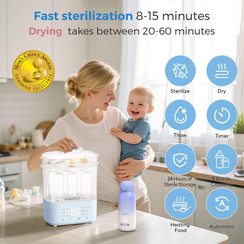8-in-1 Baby Bottle Sterilizer & Dryer