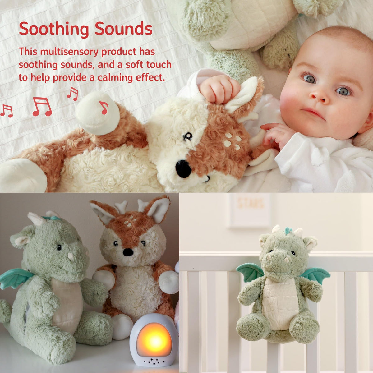 Portable Baby Sound Machine with Lullabies & Nature Sounds