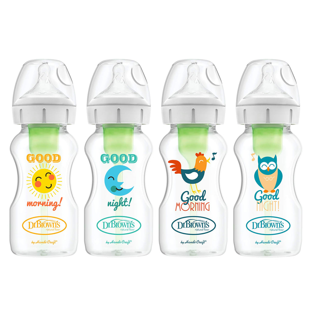 Dr. Brown's Natural Flow Anti-Colic Options+ Wide-Neck Baby Bottles