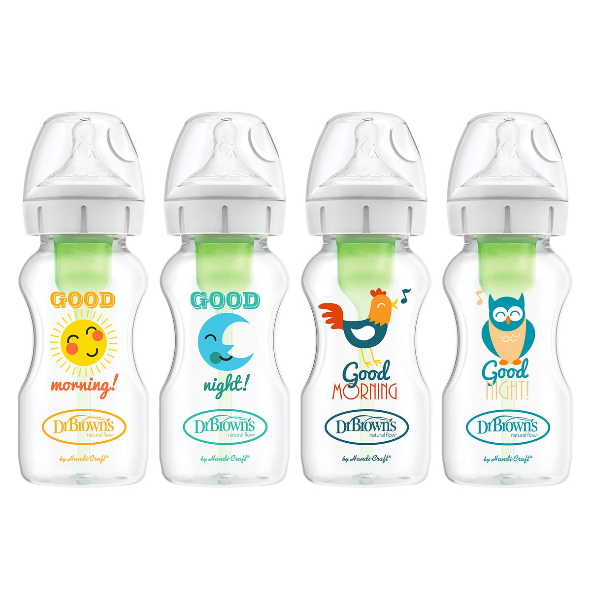 Dr. Brown's Natural Flow Anti-Colic Options+ Wide-Neck Baby Bottles