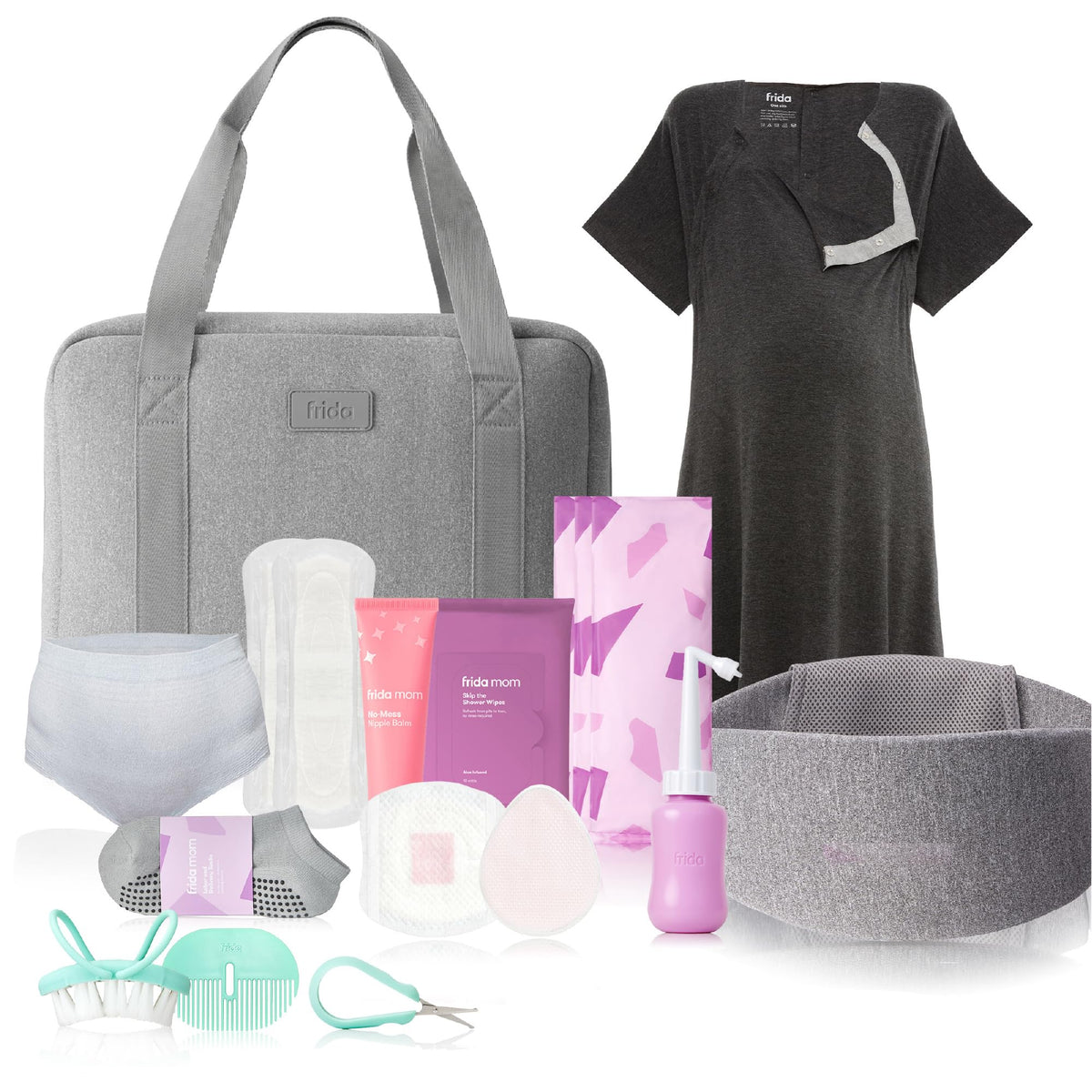 Frida Mom 30pc Pre-Packed Hosptial & Baby Essentials Travel Bag