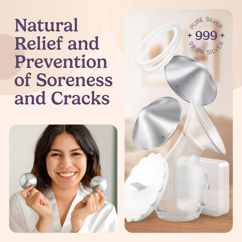 999 Silver Nursing Cups & Breast Shields for Breastfeeding