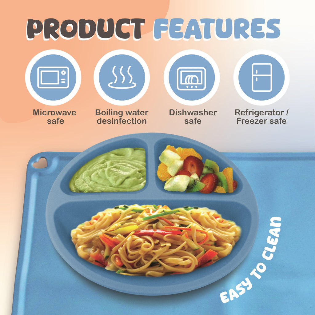 Silicone Baby Feeding Set for First Foods & Baby-Led Weaning