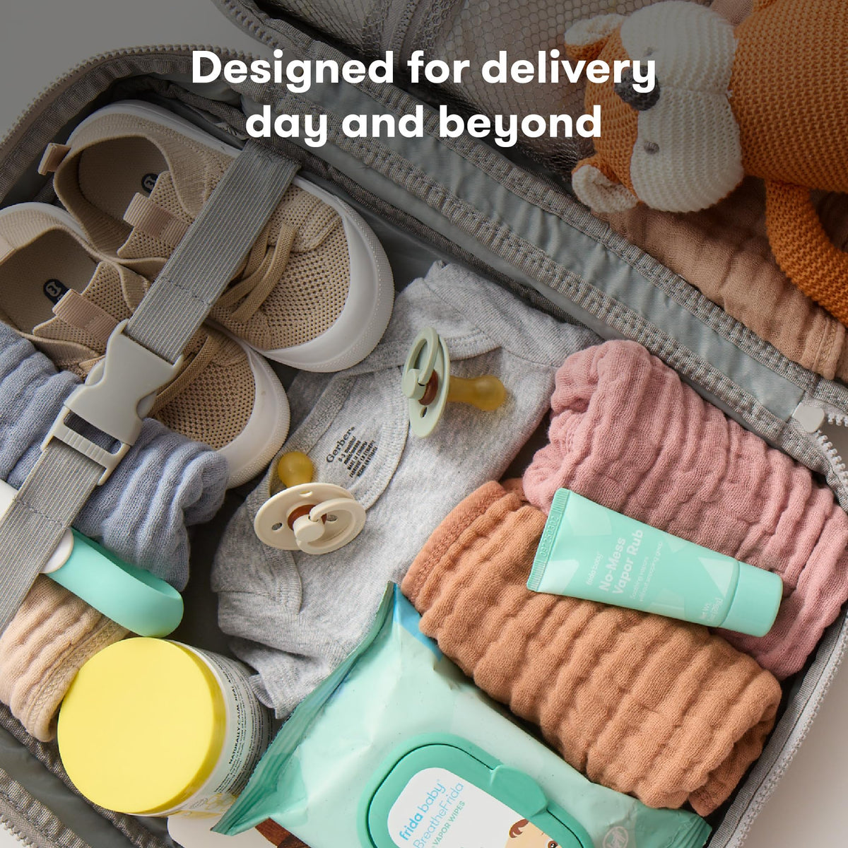 Frida Mom 30pc Pre-Packed Hosptial & Baby Essentials Travel Bag